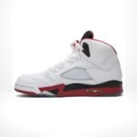 Air Jordan 5 Retro Fire Red Black Tongue - Image 3