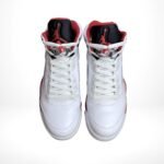 Air Jordan 5 Retro Fire Red Black Tongue - Image 4