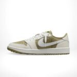 Air Jordan 1 Low Golf X Travis Scott Neutral Olive - Image 3