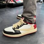 Air Jordan 1 Low X Travis Scott Black Red - Image 6