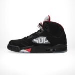 Air Jordan 5 Retro Supreme Black Red - Image 3