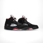 Air Jordan 5 Retro Supreme Black Red - Image 2