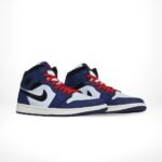 Air Jordan 1 Mid Deep Royal Blue Black - Image 2