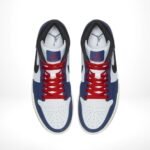 Air Jordan 1 Mid Deep Royal Blue Black - Image 4