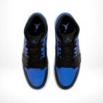 Air Jordan 1 Mid Royal Black - Image 4
