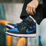 Air Jordan 1 Mid Royal Black - Image 7