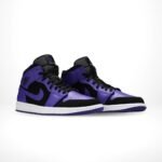 Air Jordan 1 Mid Black Dark Concord Black - Image 2