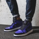 Air Jordan 1 Mid Black Dark Concord Black - Image 7