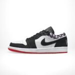 Air Jordan 1 Low Quai 54 Black White - Image 3