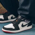 Air Jordan 1 Low Quai 54 Black White - Image 8