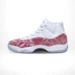 Air Jordan 11 Retro X OVO Pink Snakeskin White - Image 3