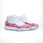 Air Jordan 11 Retro X OVO Pink Snakeskin White - Image 2
