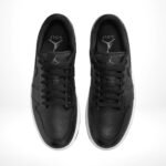 Air Jordan 1 Low Golf Black Crocodile White - Image 4