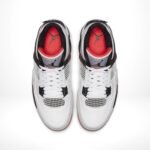 Air Jordan 4 Retro Flight Nostalgia White Black - Image 4