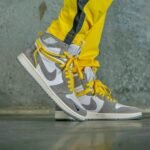 Air Jordan 1 High Switch Light Smoke Grey Yellow - Image 8
