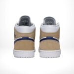 Air Jordan 1 Mid White Khaki Blue Void - Image 5