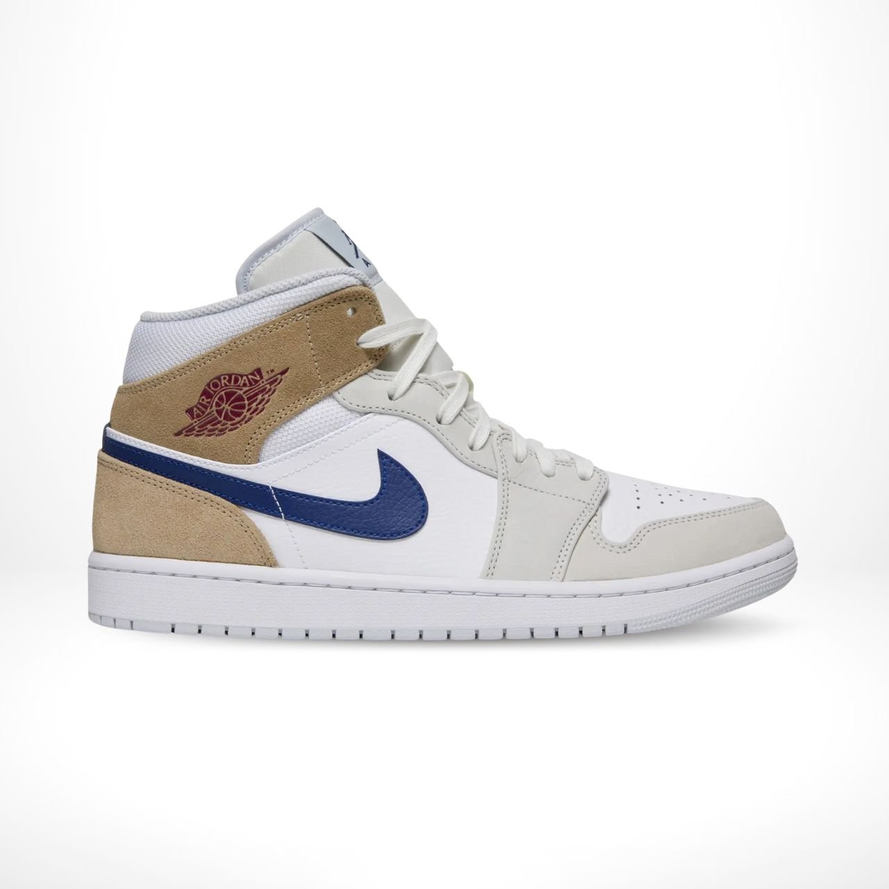 TKH-AJ-0375.jpg Air Jordan 1 Mid White Khaki Blue Void - Image 1