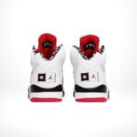 Air Jordan 5 Retro Quai 54 White University Red - Image 5
