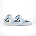 Air Jordan 1 Mid Ice Blue White - Image 2