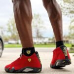 Air Jordan 14 Retro Ferrari University Red Black Carbon 2025 - Image 7