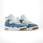 Air Jordan 4 Retro TEX Worn Blue Denim - Image 2