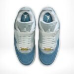 Air Jordan 4 Retro TEX Worn Blue Denim - Image 4