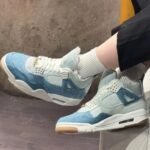 Air Jordan 4 Retro TEX Worn Blue Denim - Image 7