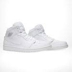 Air Jordan 1 Retro Mid White Pure Platinum - Image 2