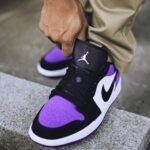 Air Jordan 1 Low Court Purple Black - Image 8