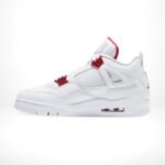 Air Jordan 4 Metallic Pack White Red - Image 3