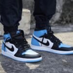 Air Jordan 1 Retro High OG UNC Toe Blue - Image 9