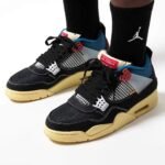 Air Jordan 4 Retro x Nike Union LA Off Noir - Image 7