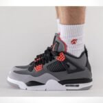 Air Jordan 4 Retro Infrared Grey Orange - Image 7