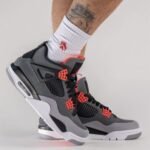 Air Jordan 4 Retro Infrared Grey Orange - Image 8
