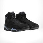 Air Jordan 7 Retro Chambray Black Blue - Image 2