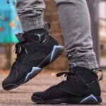Air Jordan 7 Retro Chambray Black Blue - Image 7