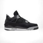 Air Jordan 4 Retro SE Black Canvas Light Steel - Image 3