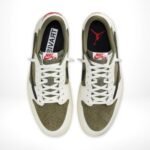 Air Jordan 1 Retro Low OG SP x Travis Scott Medium Olive - Image 6