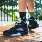 Air Jordan 5 Retro Black University Blue - Image 7