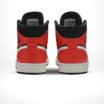 Air Jordan 1 Mid Infrared 23 Black Red - Image 5