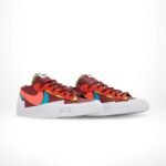 Nike KAWS x sacai x Blazer Low Team Red - Image 2