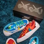 Nike KAWS x sacai x Blazer Low Team Red - Image 8
